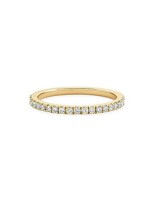 DB Classic 18K Yellow Gold & Natural Diamond Half Eternity Band/1.7MM