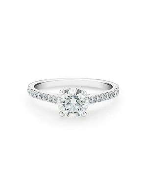 DB Classic Platinum & 1.27 TCW Diamond Engagement Ring