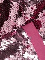 Draped Sequin Skirt