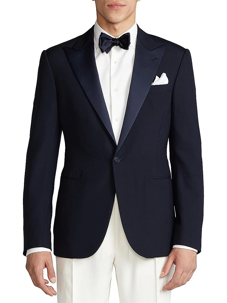 Formal Gregory Peak Lapel Single-Button Sport Coat