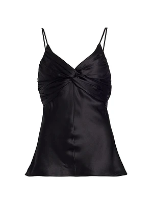 Naomi Twisted Silk Tank