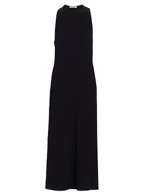 Asymmetric Jersey Maxi Dress