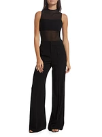 Nichol Mesh Mock Turtleneck Bodysuit