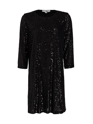 Sequined Knit Dress