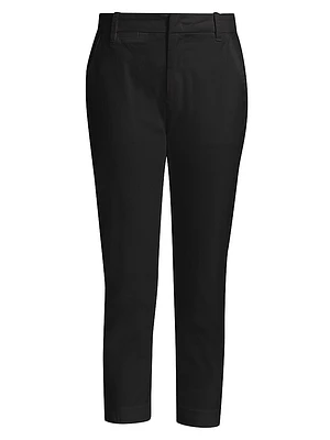 Cropped Cotton Chino Pants