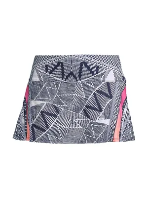 Santa Fe Glow Printed Jersey Tennis Skort