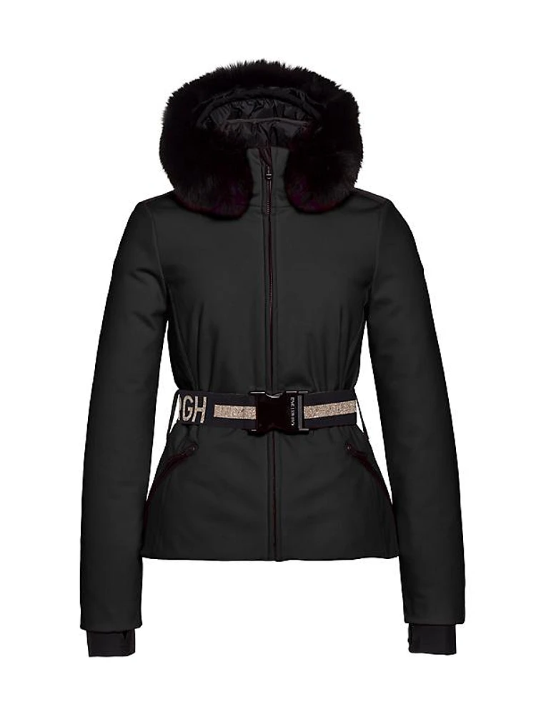Hida Tech-Fabric & Faux Fur Ski Jacket