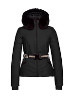 Hida Tech-Fabric & Faux Fur Ski Jacket