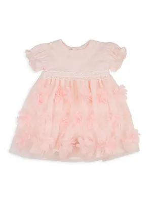Baby Girl's Peach Blossom Floral Dress