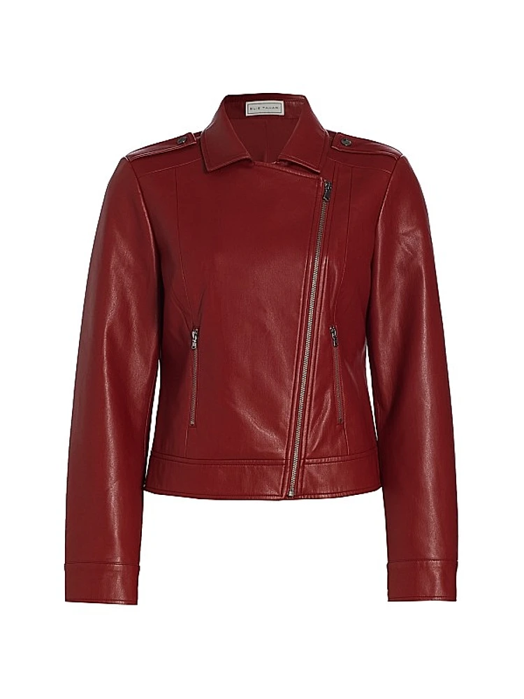 Faux Leather Moto Jacket