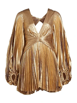 Geneva Metallic Minidress