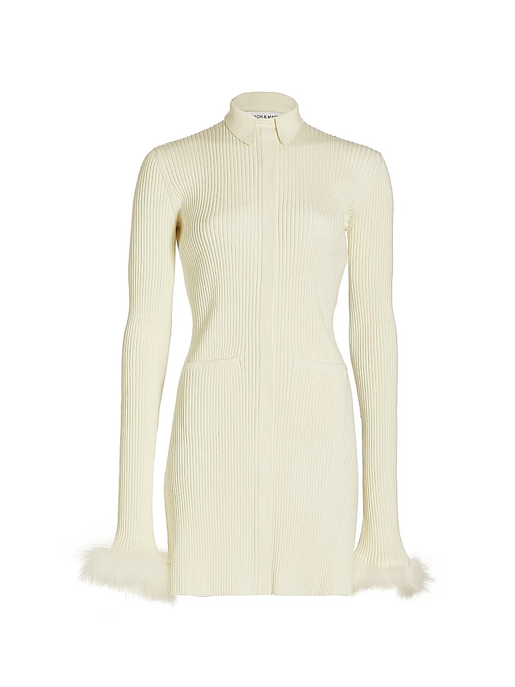 Rib-Knit Minidress