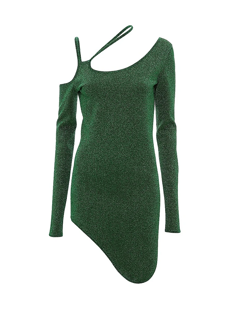 Asymmetric Cut-Out Minidress