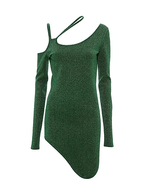 Asymmetric Cut-Out Minidress