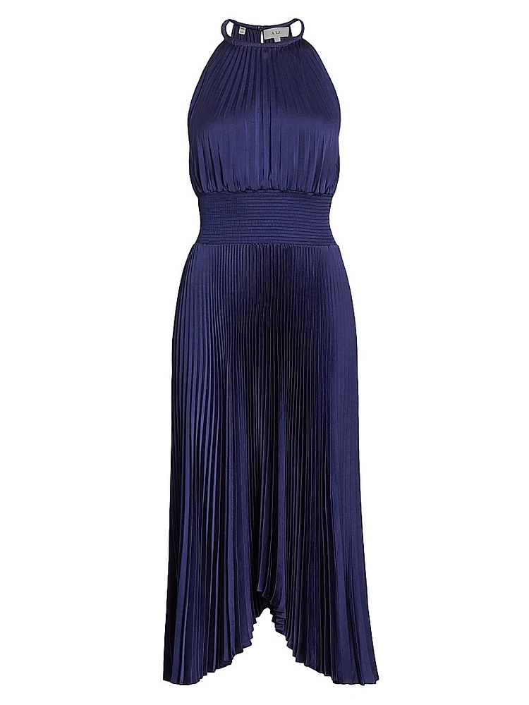 Renzo II Pleated Midi-Dress