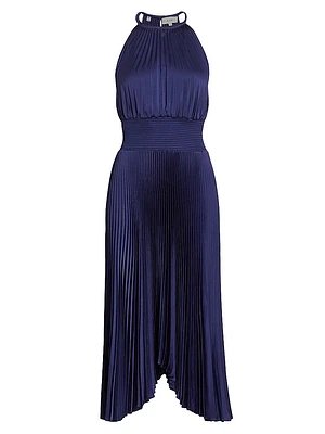 Renzo II Pleated Midi-Dress
