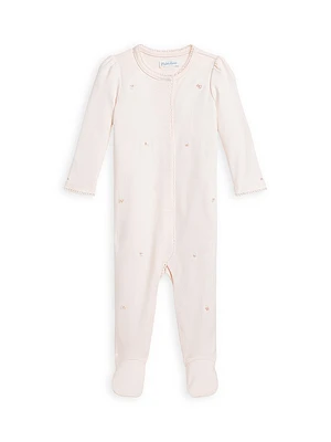 Baby Girl's Floral Organic Cotton Coverall