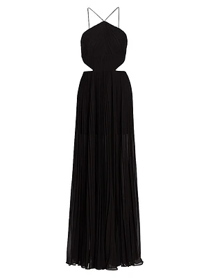 Janet Halterneck Cut Out Gown