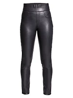 Gigi Stretch Leather Leggings