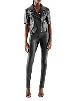 Gigi Stretch Leather Leggings