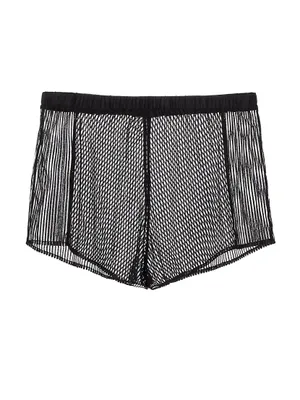 Striped Lace Tap Shorts