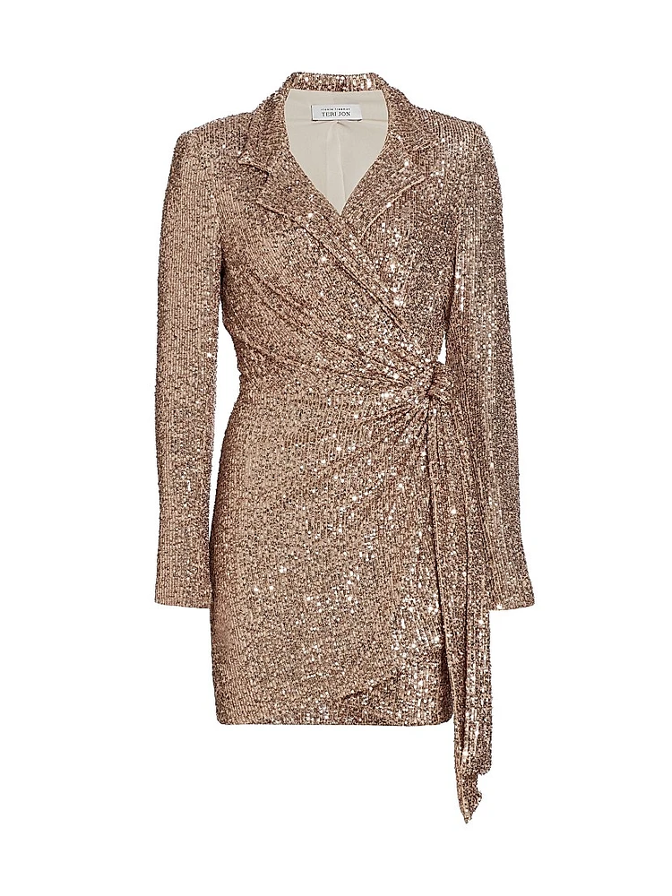 Sequin Wrap Top