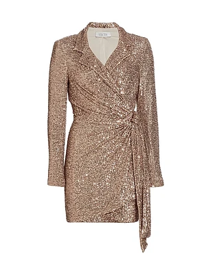 Sequin Wrap Top
