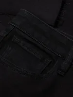 Maya High-Rise Straight-Leg Split Jeans