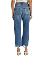 Sabina Girlfriend Cropped Jeans