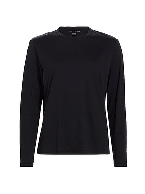 Long-Sleeve Semi Relaxed Crewneck Top