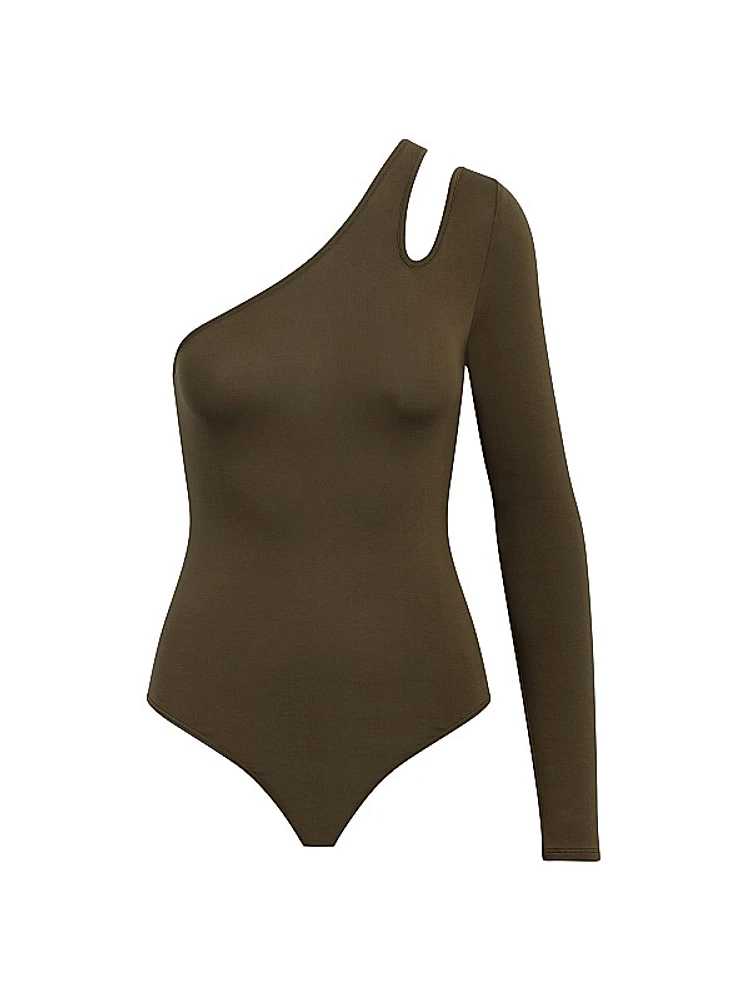 Asymmetrical Long Sleeve Bodysuit