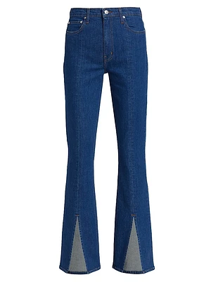 Lucia High-Rise Slit Flare Jeans