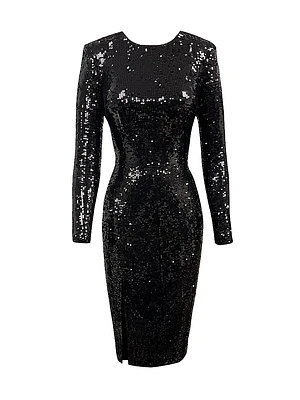 Natalie Sequin Knee-Length Dress