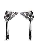 Lace Inset Garter Belt