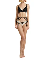 Lace Inset Garter Belt