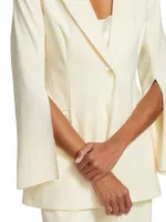 Ottilia Monogrammed-Lace Blazer