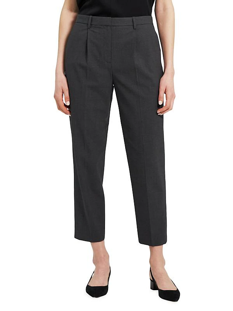Pleated Wool Trousers