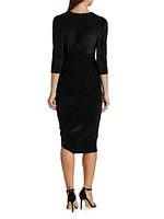 Shimmer Velvet Cocktail Dress