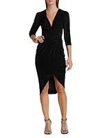 Shimmer Velvet Cocktail Dress