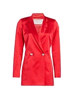Charmeuse Double-Breasted Jacket