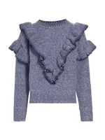 Rene Ruffle-Trim Sweater