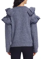 Rene Ruffle-Trim Sweater