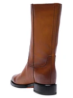 Fleeces Leather Mid-Calf Boots