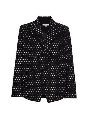 Crystal Doube-Breasted Blazer