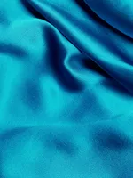 Asymmetric Silk Midi-Dress