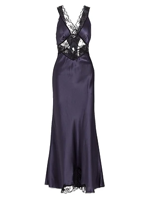 Willa Silk Cut-Out Gown