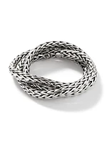Sterling Silver Interlocked Chain Ring