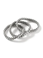 Sterling Silver Interlocked Chain Ring
