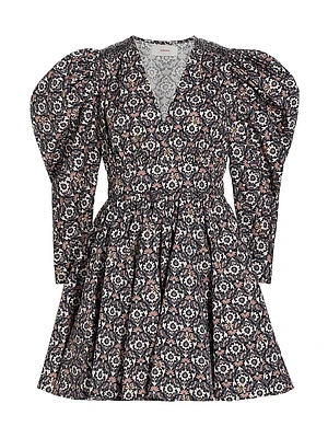 Ophelia Cotton Fit & Flare Minidress