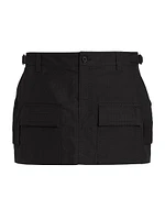 Cargo Buckle Miniskirt